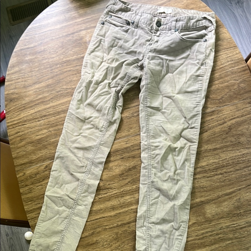 Free People Women's khaki corduroy Jeans
